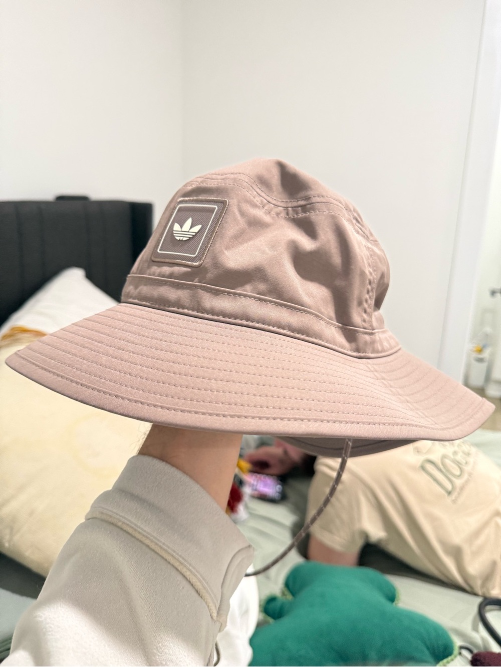 adidas Originals Wide Brim Bucket Hat - Mauve Pink - Picture 2 of 2